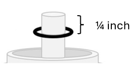 riser tube 1/4 inch o ring oring