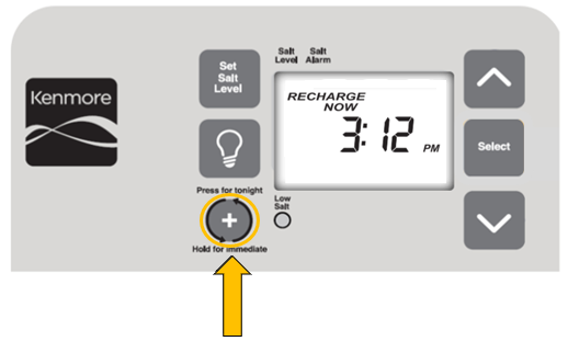 kenmore recharge yellow arrow now time
