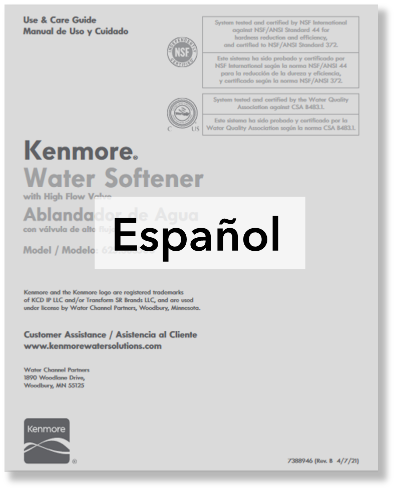 Kenmore 350 Softener Manual Kenmore